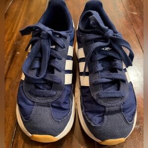 adidas Kids Navy and White Sneakers